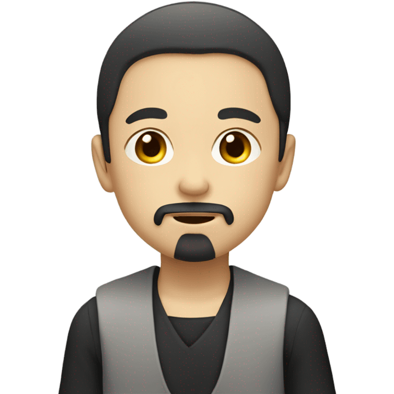 Boy with goatee in Japan emoji