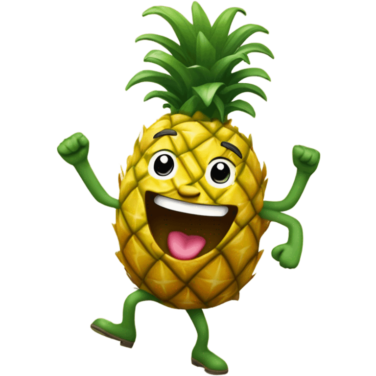 Dancing pineapple  emoji