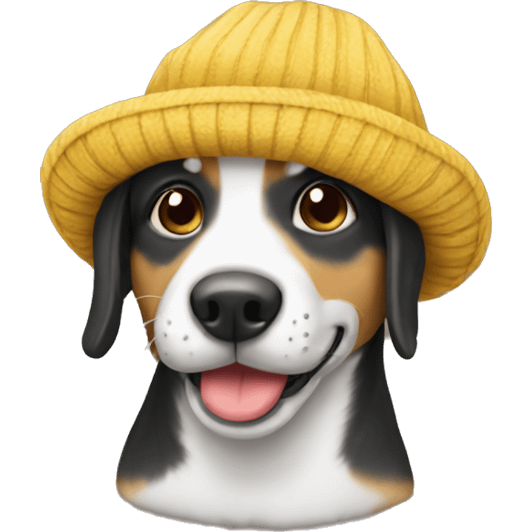 Perro con gorro emoji