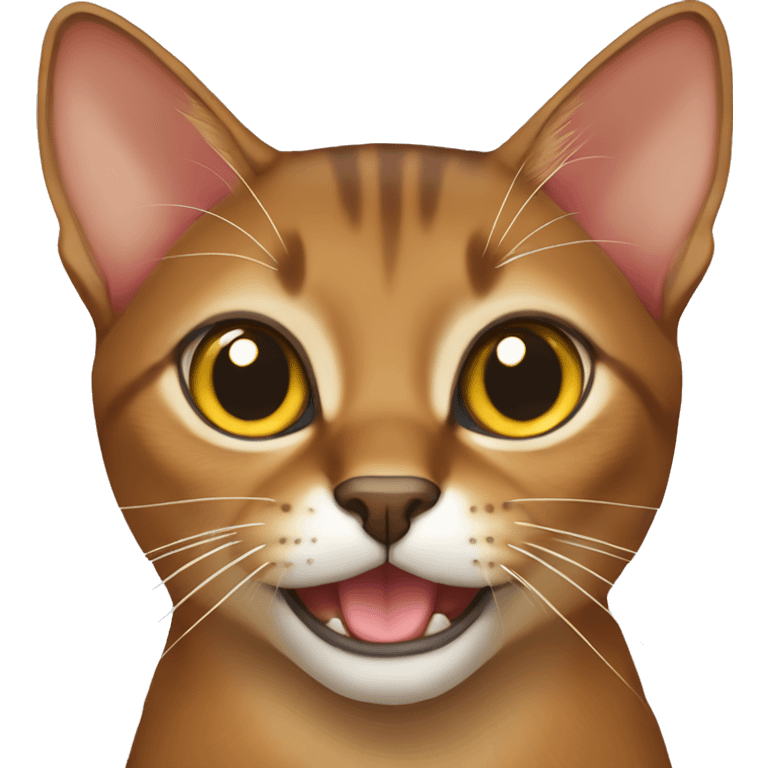 Abyssinian cat emoji