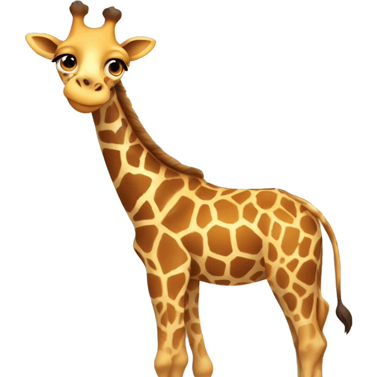 giraffe with hearts  emoji