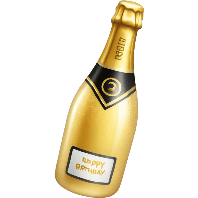 Champagne birthday  emoji