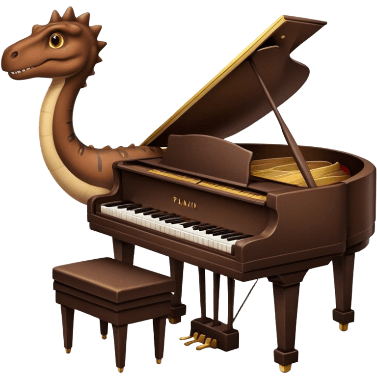 Piano saurus emoji