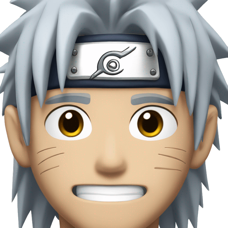 Naruto from Naruto with black curl hair emoji