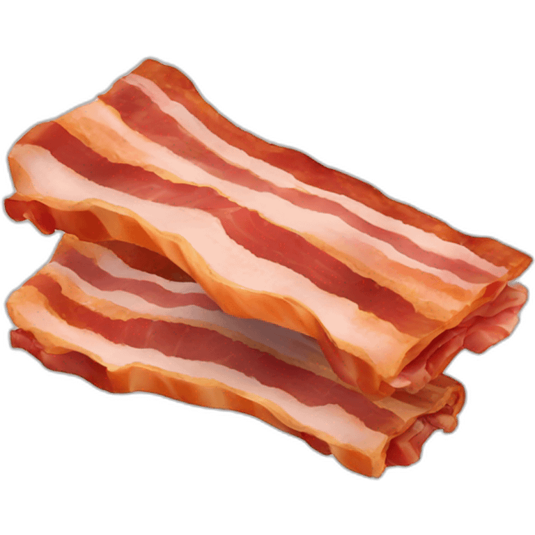 two pieces of bacon high resolution emoji