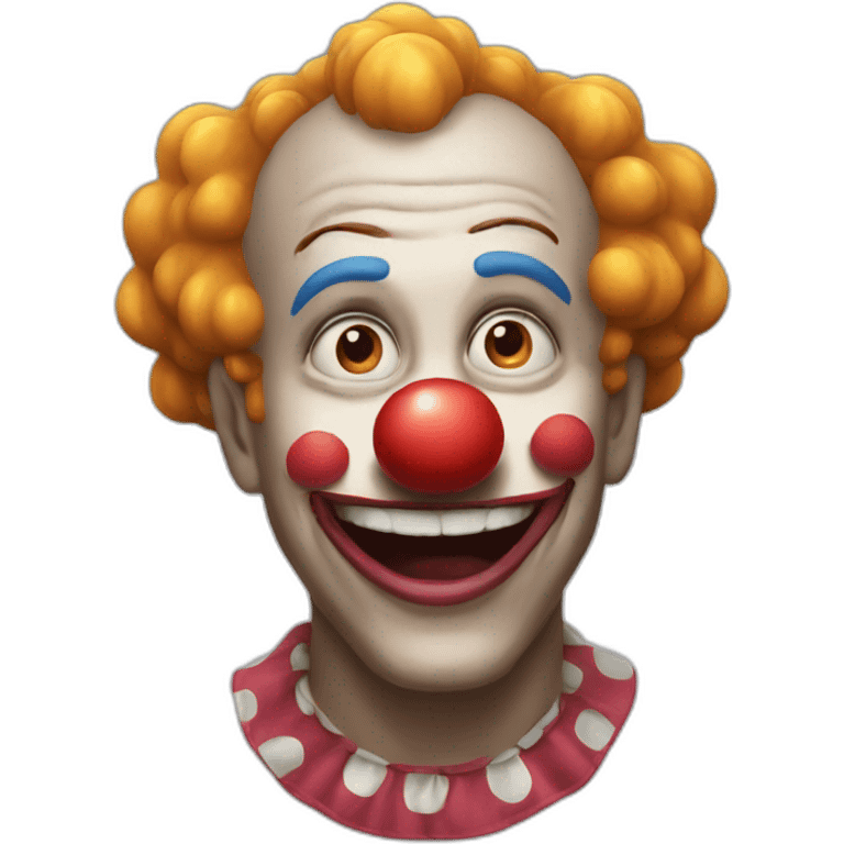 clown realizing it was worth it emoji