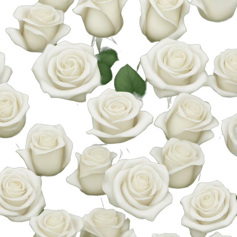 white roses emoji