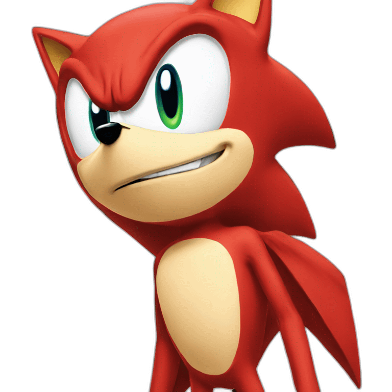 red sonic emoji