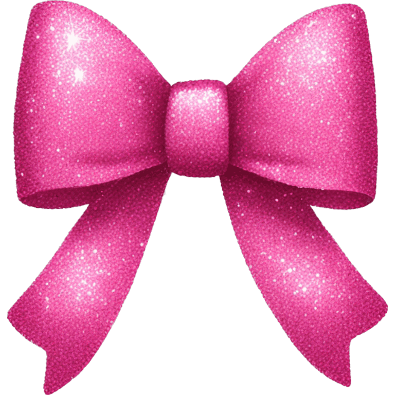 Pink glitter bow  emoji