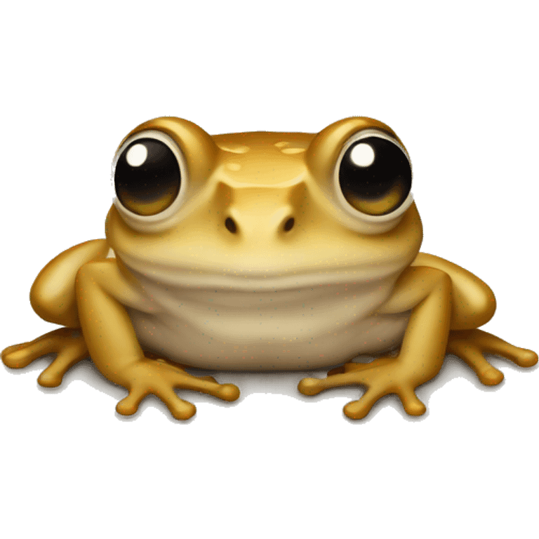 Beige frog  emoji