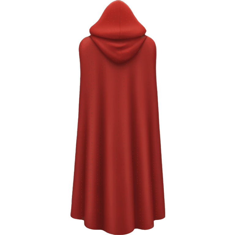 red hero cape back view emoji