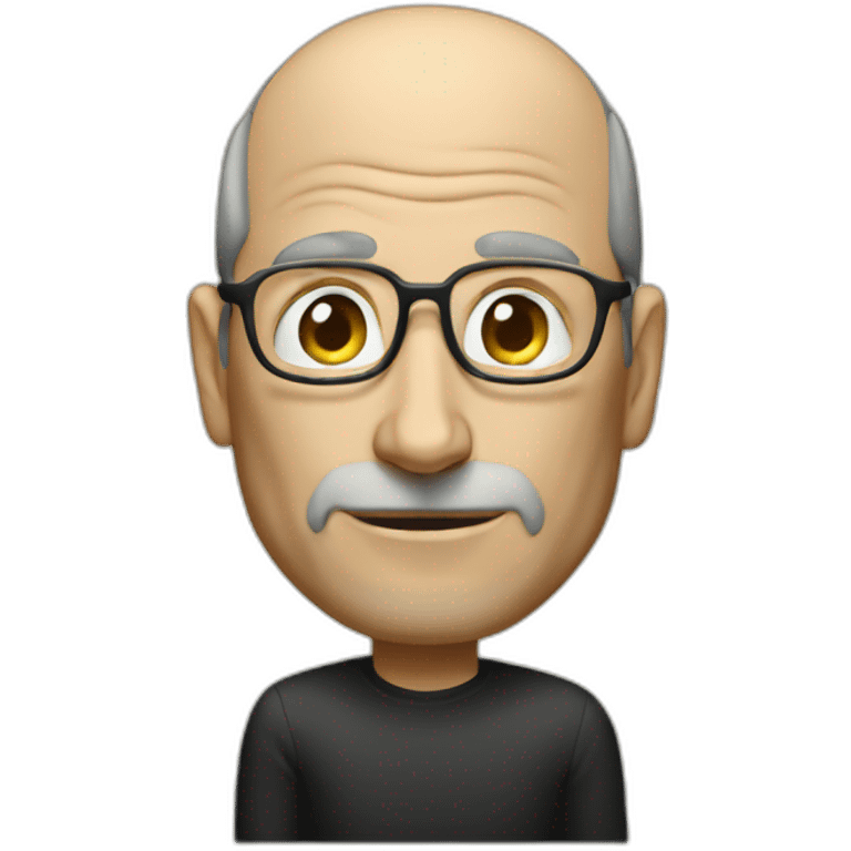 Steve jobs avec un iPhone emoji