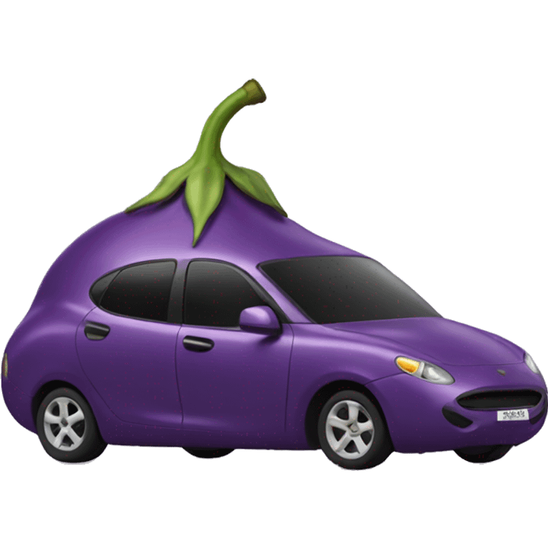 Eggplant car emoji