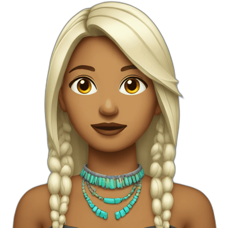 apache femme colliers emoji