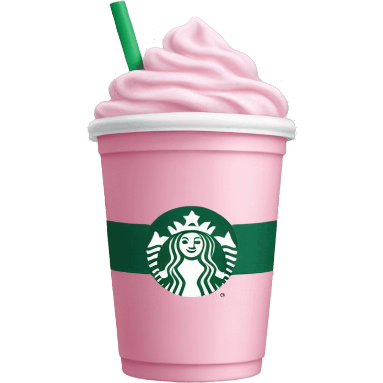 Baby pink Starbucks drink emoji