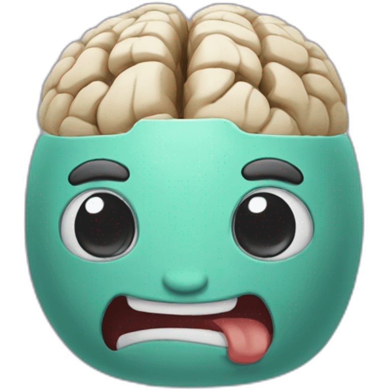 cerebro feliz emoji