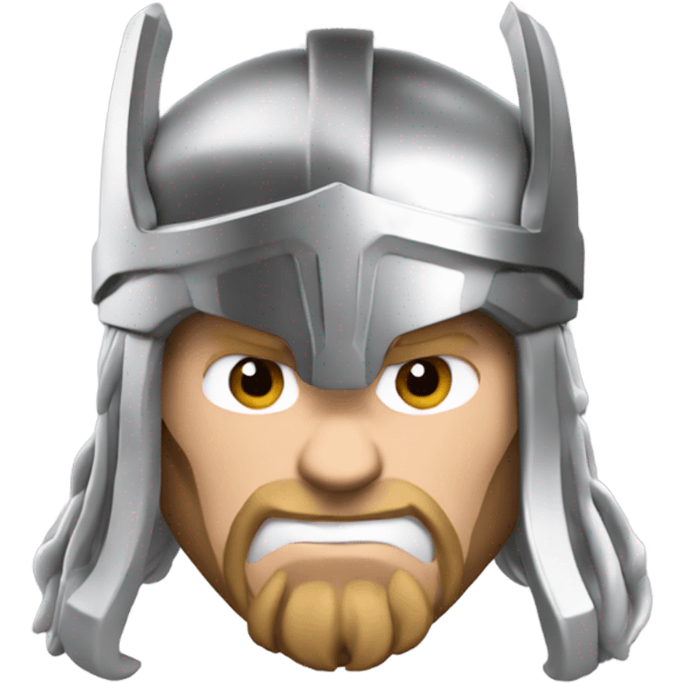 3d render Thor emoji face  emoji