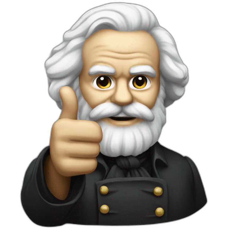 karl Marx thumb up emoji