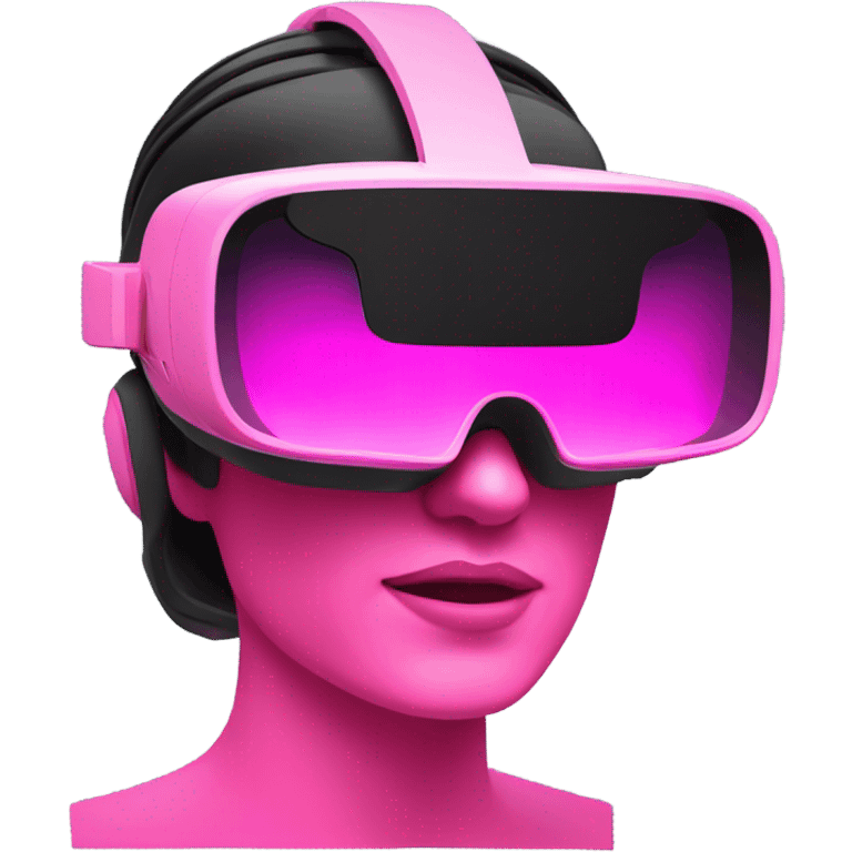 all-pink vr headset emoji