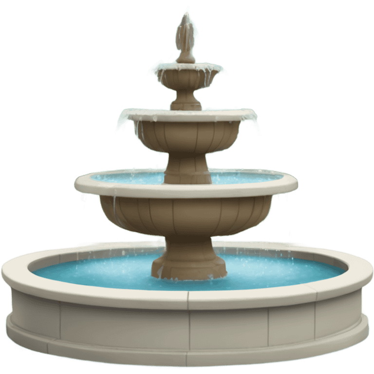 the waters fountain in theme song of friends emoji