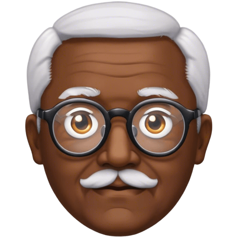 grand pa with black spects emoji