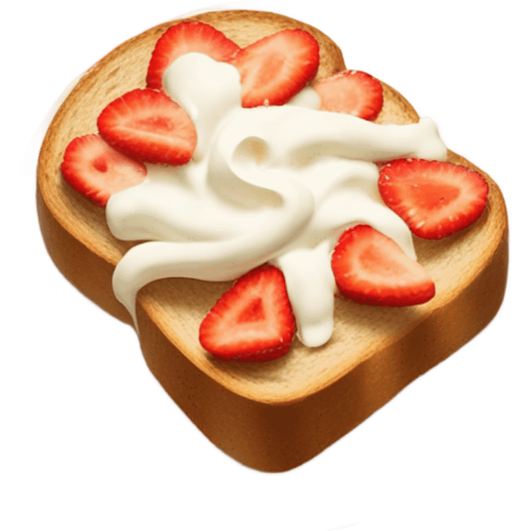 bread with strowberry and cream emoji