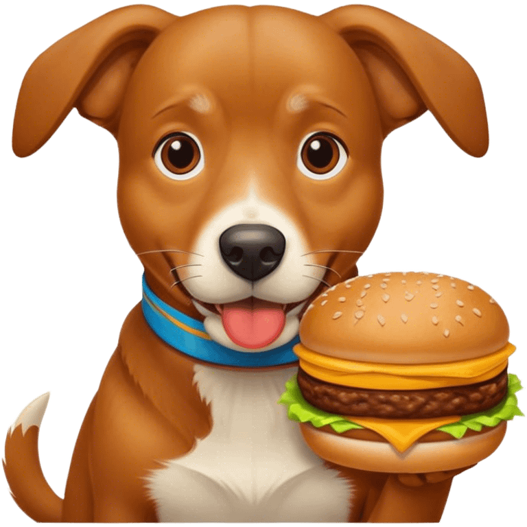 Dog eating McDonald’s  emoji