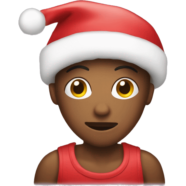 Christmas stalking stuffed with face products  emoji