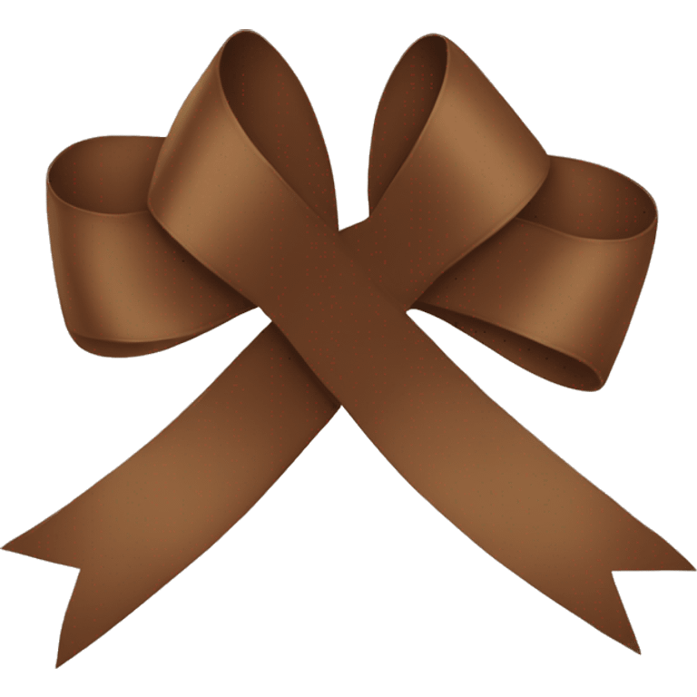 Brown ribbon  emoji