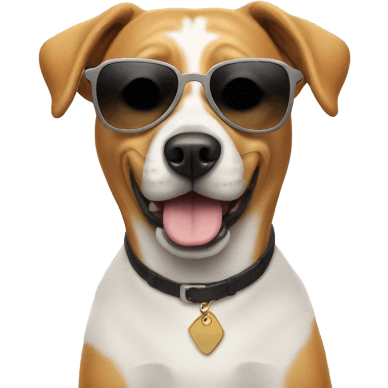 Dog with sunglasses  emoji