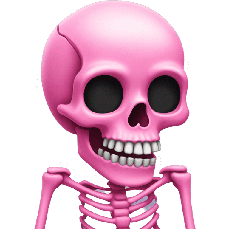 Pink skeleton  emoji