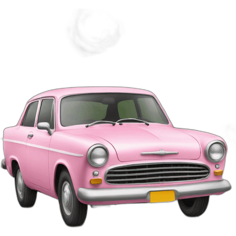 Voiture rose emoji