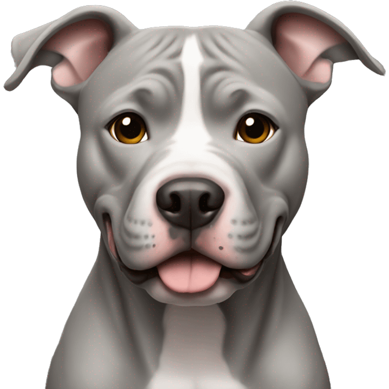 grey pitbull  emoji