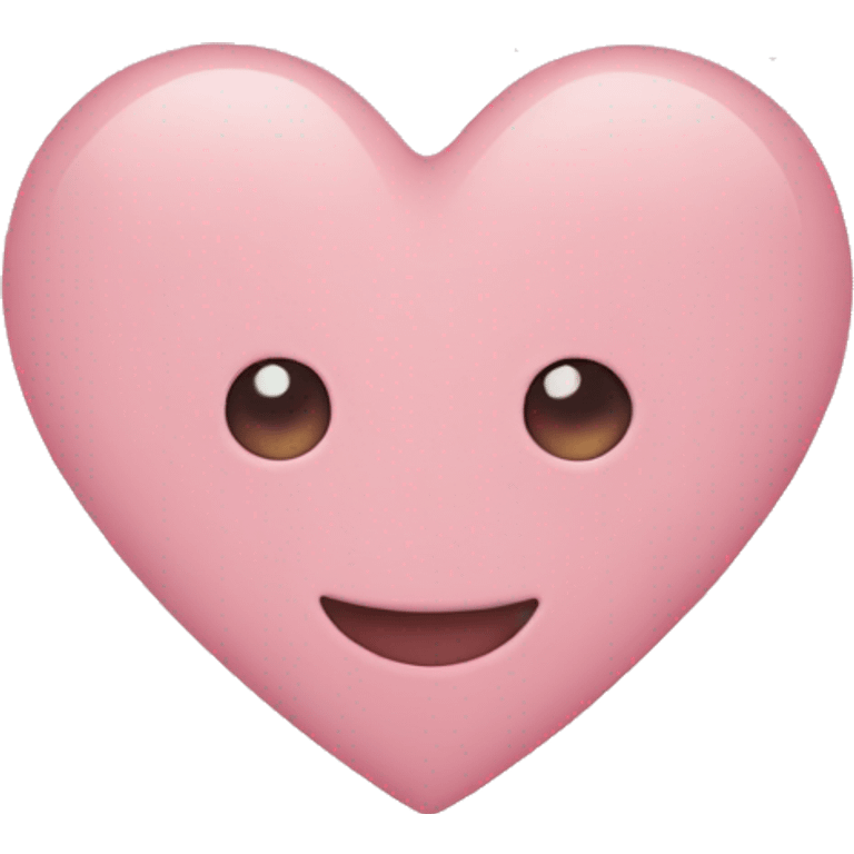 Heart soft pink emoji