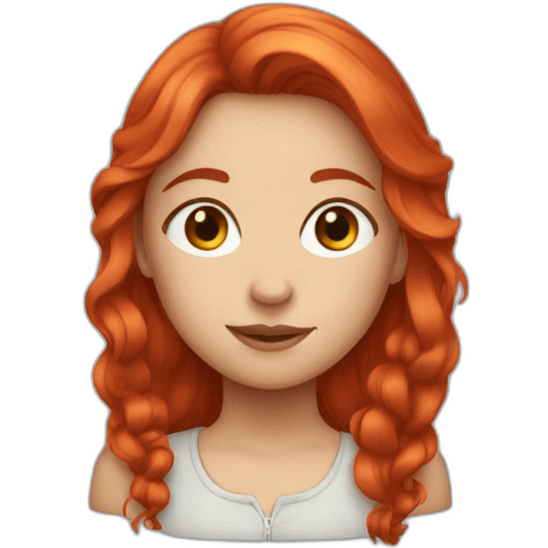 red hair girl emoji