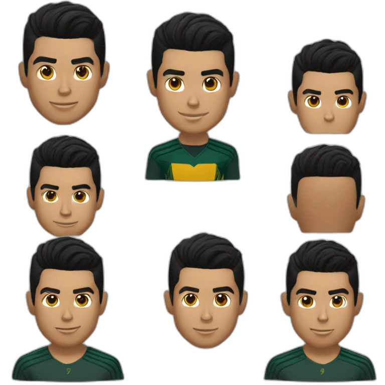 cristiano ronaldo black hair emoji