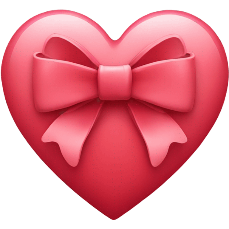 Heart with a bow around it emoji