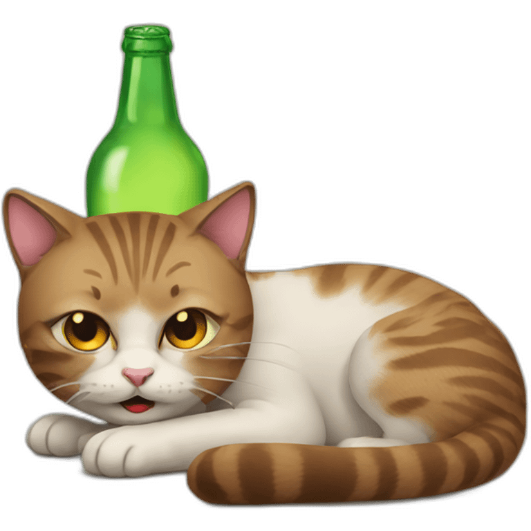 Drunk cat emoji