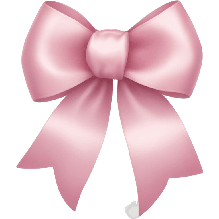 light pink ribbon bow emoji