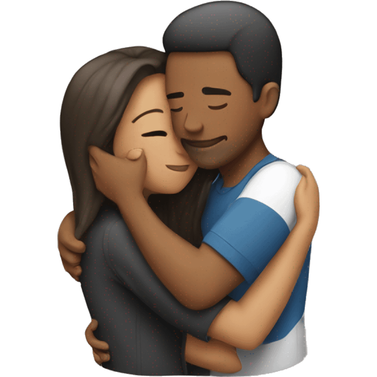 Couple hugging emoji