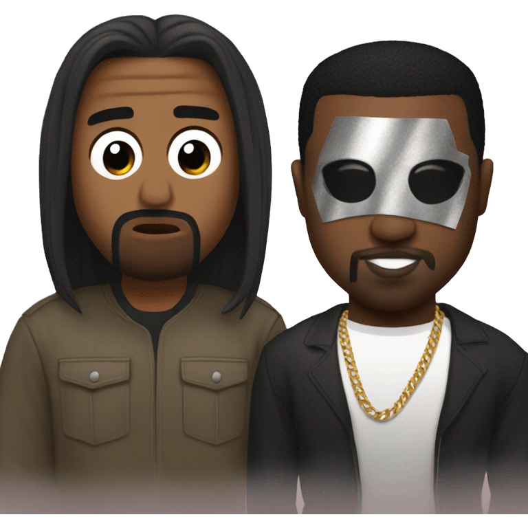 Kanye west with kiss himself emoji