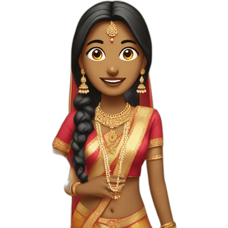 Indian girl wedding emoji