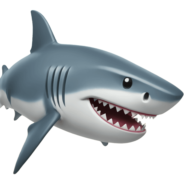 Shark at the beach emoji