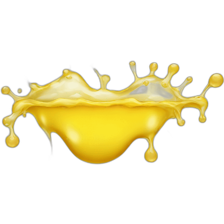 Yellow liquid that comes from peoples bodys going into emoji