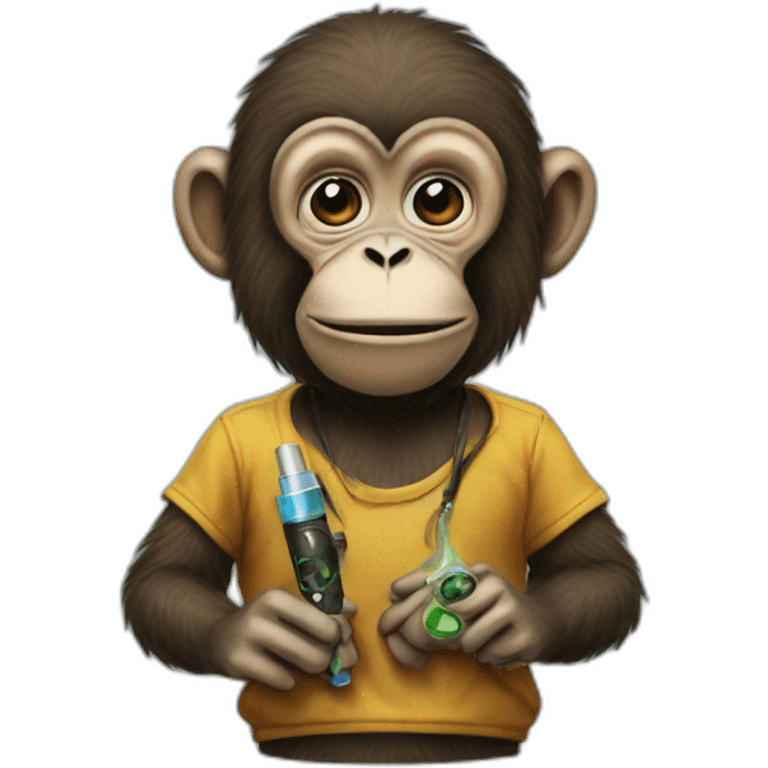 Vape monkey  emoji