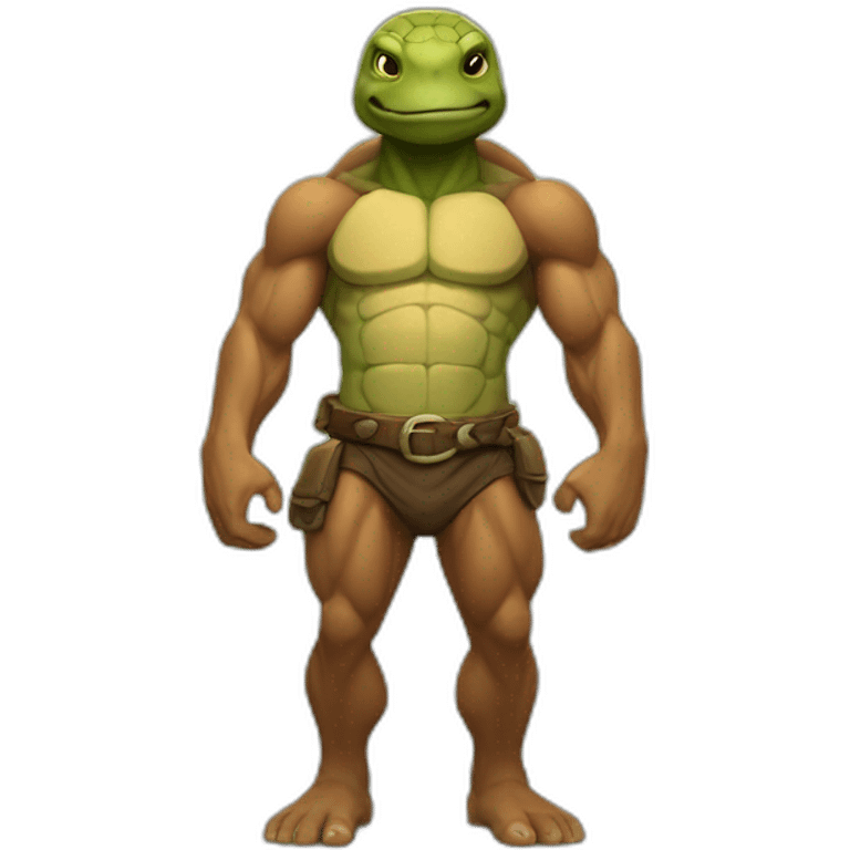 muscular turtle man emoji