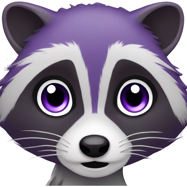 Purple raccoon  emoji