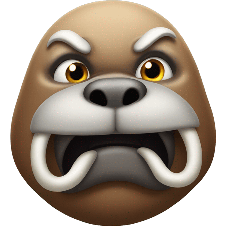 Very angry walrus emoji