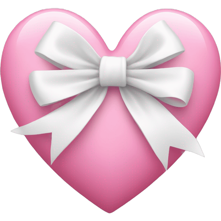 pink heart with a white bow emoji