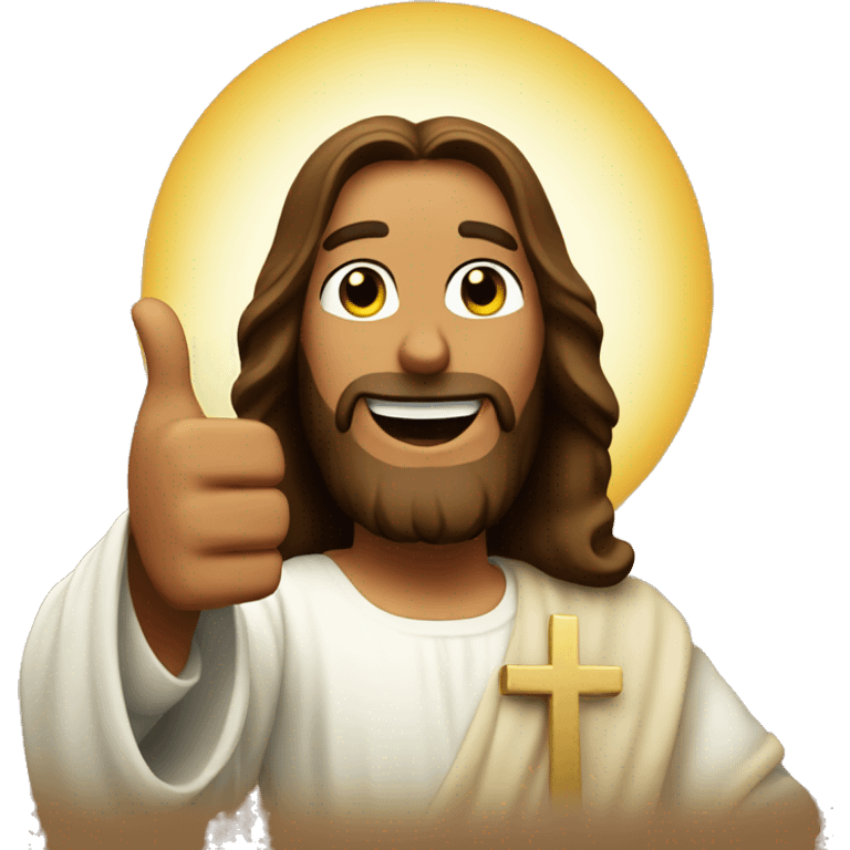 Jesus thumbs up emoji